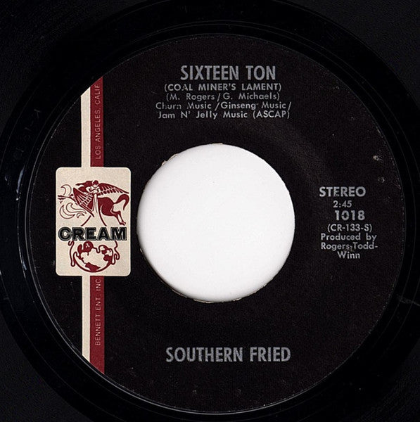 Southern Fried - Sixteen Ton (Coal Miner's Lament) / Saved (7", 45 RPM, Styrene) (Very Good (VG))