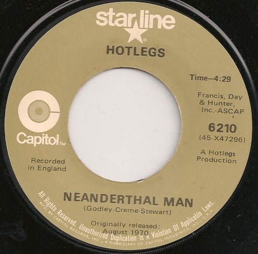 The Pipkins, Hotlegs - Gimme Dat Ding / Neanderthal Man (7", 45 RPM, Single, Mono) (Very Good (VG))