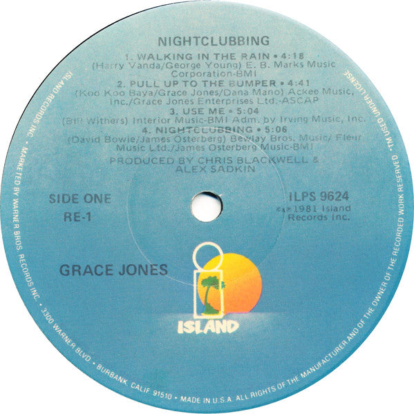 Grace Jones - Nightclubbing (LP, Album) (Very Good (VG))