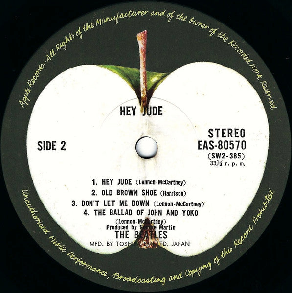 The Beatles - Hey Jude (LP, Comp, Stereo, RE) (Very Good Plus (VG+))