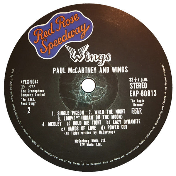 Wings - Red Rose Speedway = レッド・ローズ・スピードウェイ (LP, Album) (Very Good Plus (VG+))