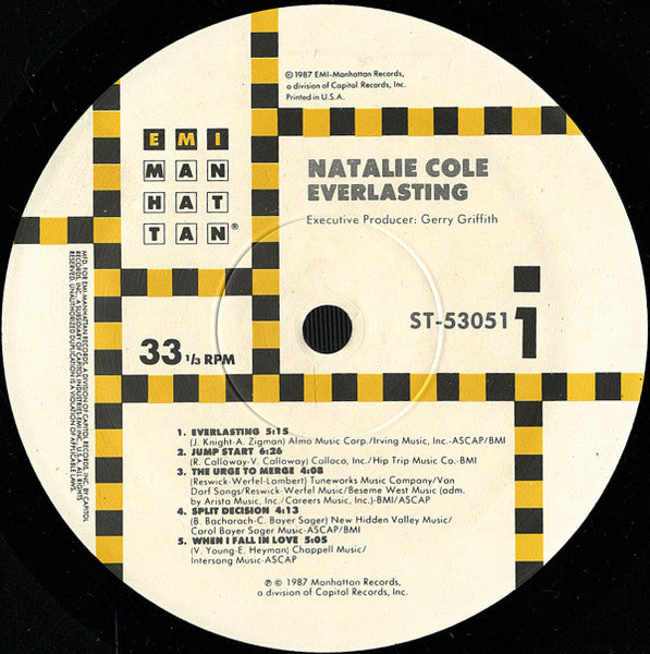Natalie Cole - Everlasting (LP, Album, RE, Stereo) (Very Good Plus (VG+))