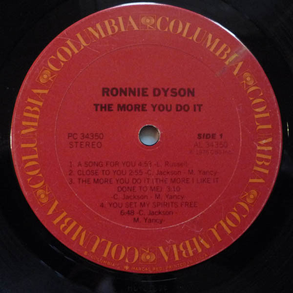 Ronnie Dyson - The More You Do It (LP, Album) (Very Good (VG))