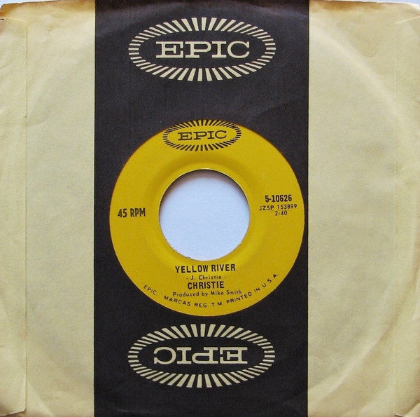 Christie - Yellow River / Down The Mississippi Line (7", Single, 45 RPM) (Very Good (VG))