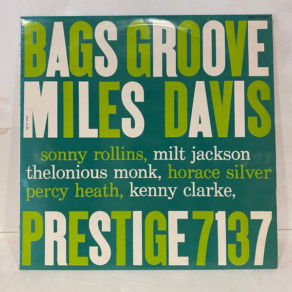 Miles Davis - Bags Groove (LP, Album, Comp, RE, Stereo) (Very Good Plus (VG+))
