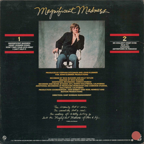 John Klemmer - Magnificent Madness (LP, Album) (Very Good Plus (VG+))