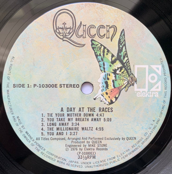 Queen - A Day At The Races = 華麗なるレース (LP, Album, Stereo) (Very Good Plus (VG+))