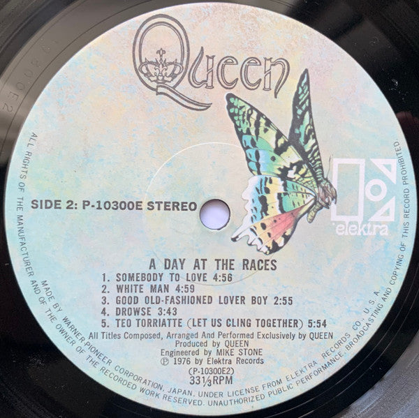 Queen - A Day At The Races = 華麗なるレース (LP, Album, Stereo) (Very Good Plus (VG+))
