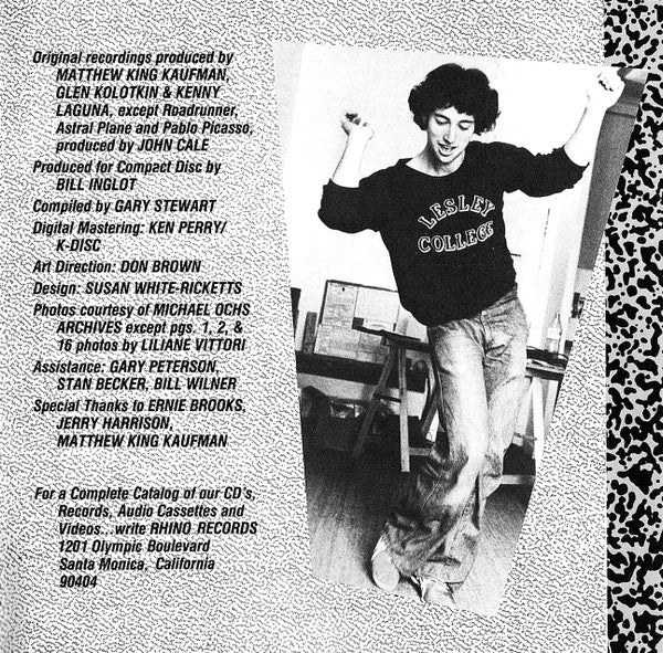 Jonathan Richman & The Modern Lovers - The Best Of Jonathan Richman And The Modern Lovers (The Beserkley Years) (CD, Comp, RE) (Very Good (VG))