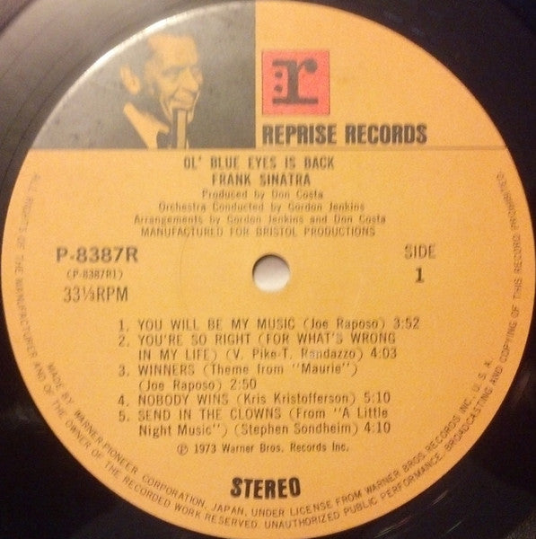Frank Sinatra - Ol' Blue Eyes Is Back (LP, Album, Stereo) (Very Good Plus (VG+))