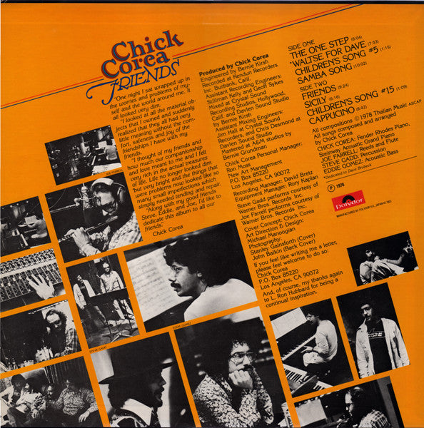 Chick Corea - Friends (LP, Album) (Very Good Plus (VG+))