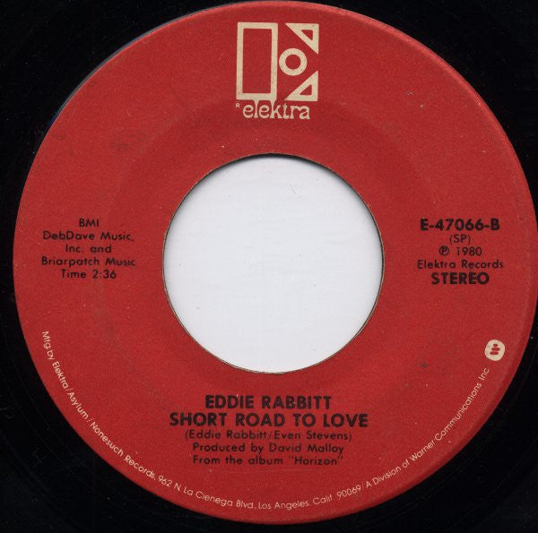 Eddie Rabbitt - I Love A Rainy Night (7", 45 RPM, Single, Stereo) (Very Good (VG))