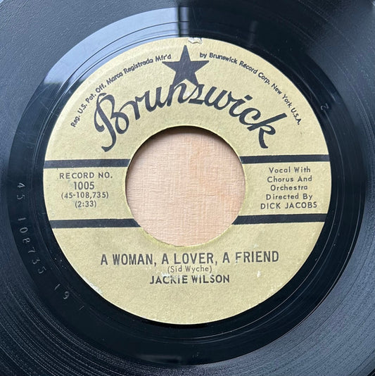 Jackie Wilson - (You Were Made For) All My Love / A Woman, A Lover, A Friend (7", 45 RPM, Single, Jukebox, RE) (Very Good (VG))