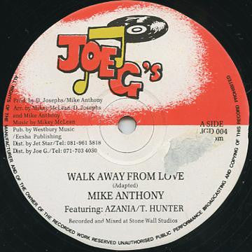 Mike Anthony - Walk Away From Love (12", 45 RPM) (Very Good Plus (VG+))