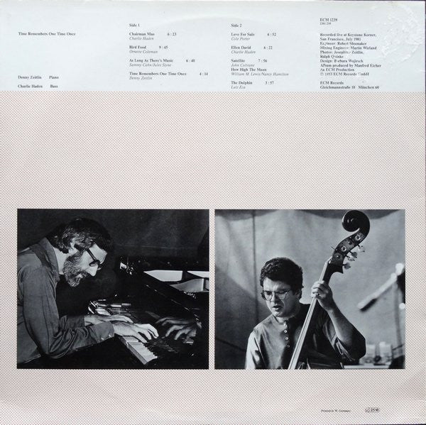 Denny Zeitlin, Charlie Haden - Time Remembers One Time Once (LP, Album) (Very Good Plus (VG+))