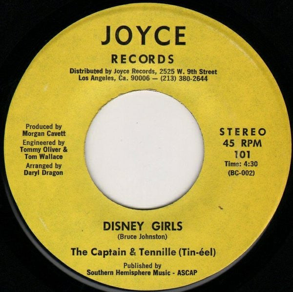 Captain And Tennille - The Way I Want To Touch You (7", 45 RPM, Single) (Very Good (VG))