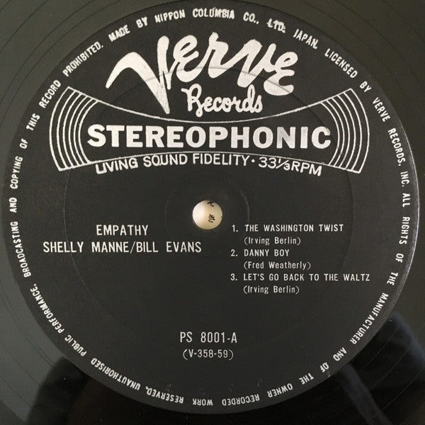 Shelly Manne, Bill Evans, Monty Budwig - Empathy (LP, Album, Stereo) (Very Good Plus (VG+))