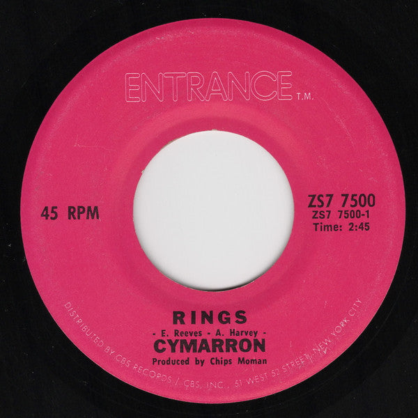 Cymarron - Rings (7", 45 RPM, Single) (Very Good (VG))