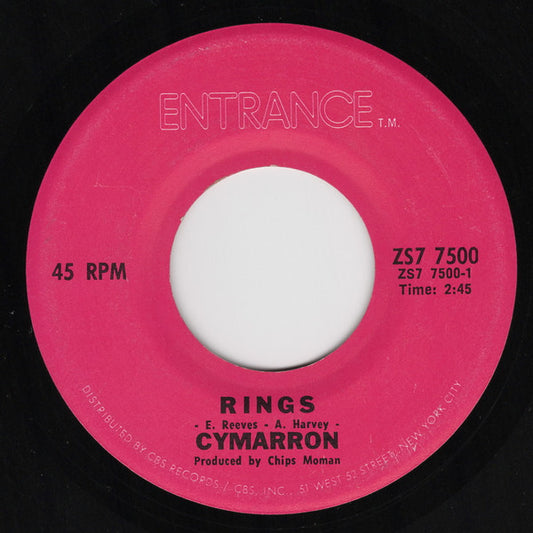 Cymarron - Rings (7", 45 RPM, Single) (Very Good (VG))