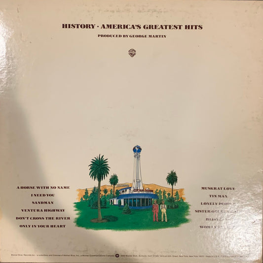 America - History - America's Greatest Hits (LP, Comp) (Very Good (VG))