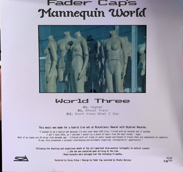 Fader Cap - World Three (12", Ltd, Num) (Mint (M))