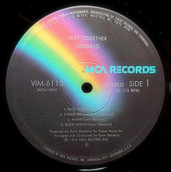 Eumir Deodato - Very Together (LP, Album) (Very Good Plus (VG+))