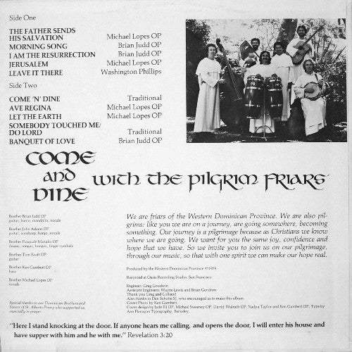 The Pilgrim Friars - Come And Dine (LP) (Very Good Plus (VG+))
