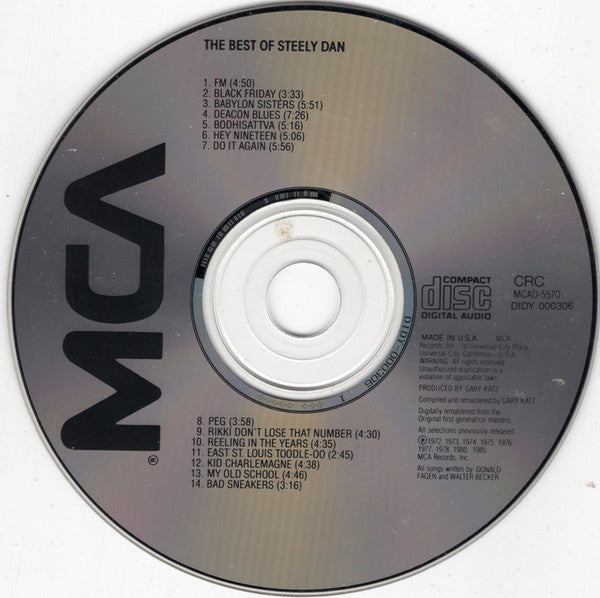 Steely Dan - A Decade Of Steely Dan (CD, Comp, Club, RE, RM) (Good Plus (G+))