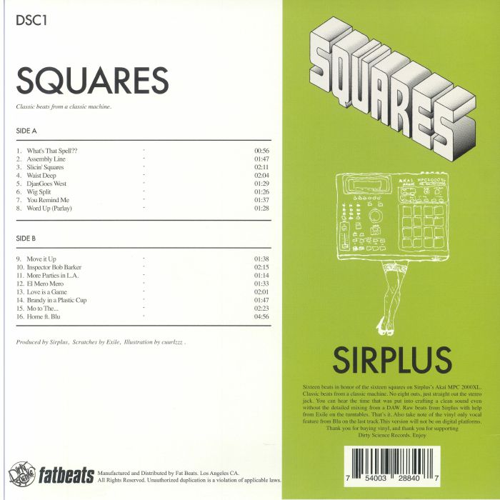 Sirplus  - Squares (LP, Album) (Mint (M))