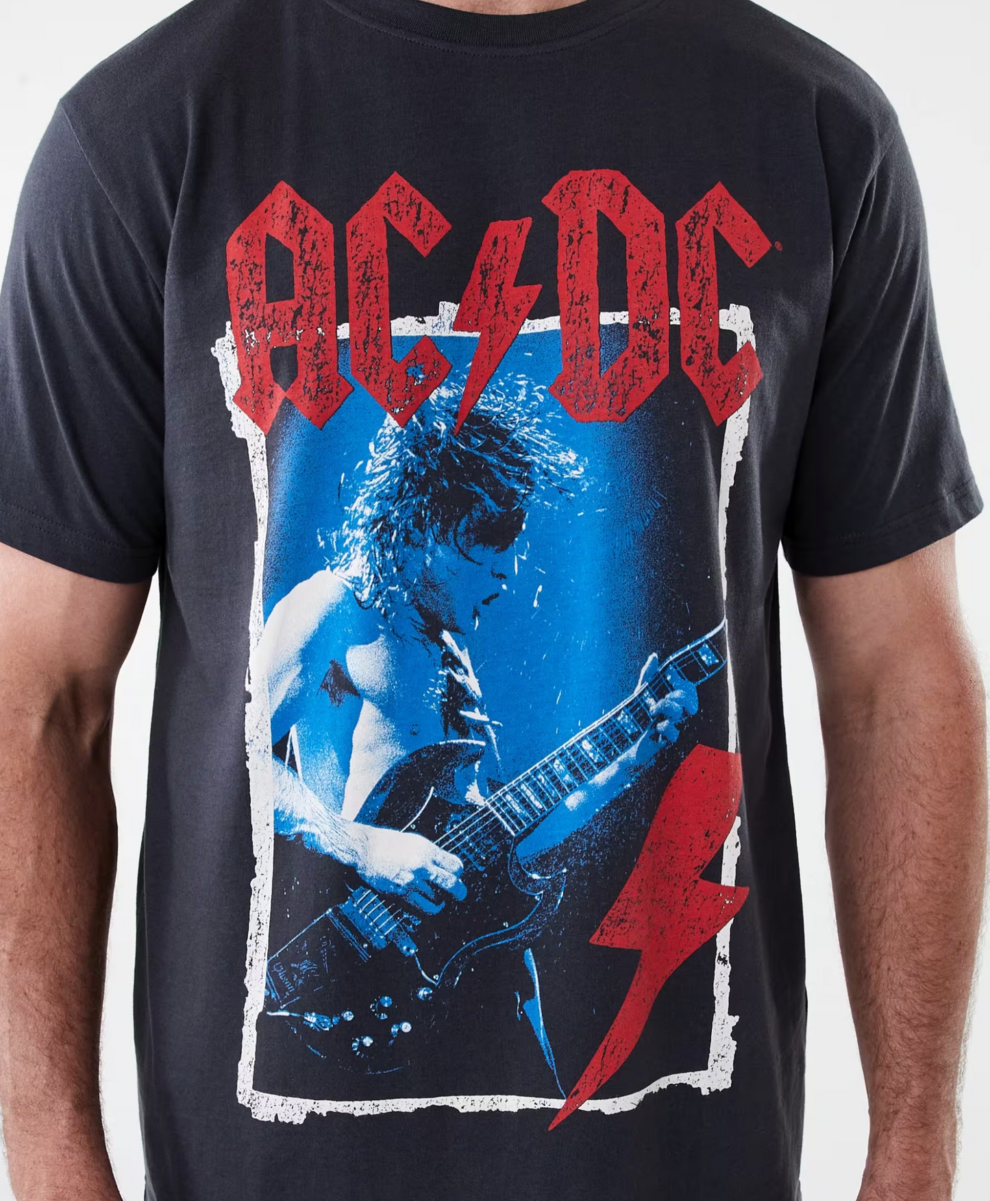 AC/DC Blue Guitar T-shirt