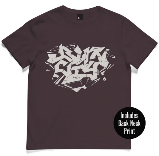 BURN CITY 2 - Plum T-shirt