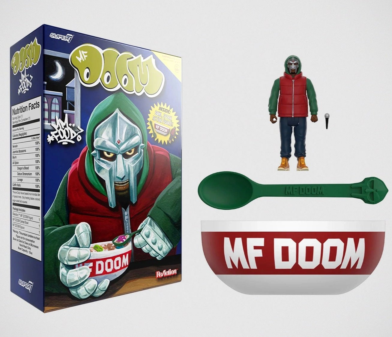 MF DOOM - MM...FOOD Reaction Figure & Cereal Bowl