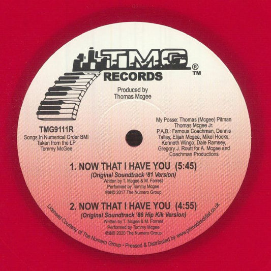 Tommy McGee - Now That I Have You  (12", EP, RE, Red) (Mint (M))