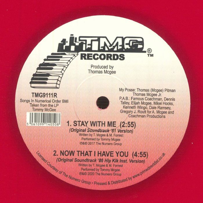 Tommy McGee - Now That I Have You  (12", EP, RE, Red) (Mint (M))