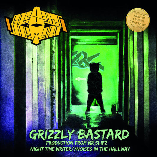 Grizzly Bastard & Mr. Slipz - Night Time Writer / Noises In The Hallway (7") (Mint (M))
