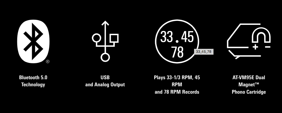 AT-LP120XBT-USB Direct Drive Bluetooth Turntable