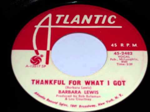 Barbara Lewis - Thankful for what I got