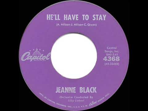 1960 HITS ARCHIVE: He’ll Have To Stay - Jeanne Black (a #2 record)