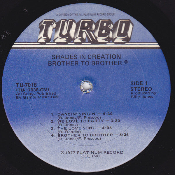 Brother To Brother : Shades In Creation (LP, Album)