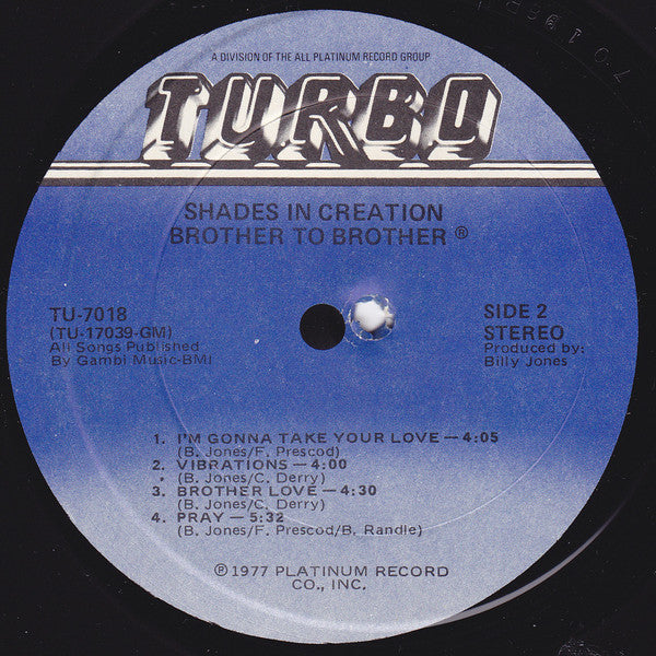 Brother To Brother : Shades In Creation (LP, Album)