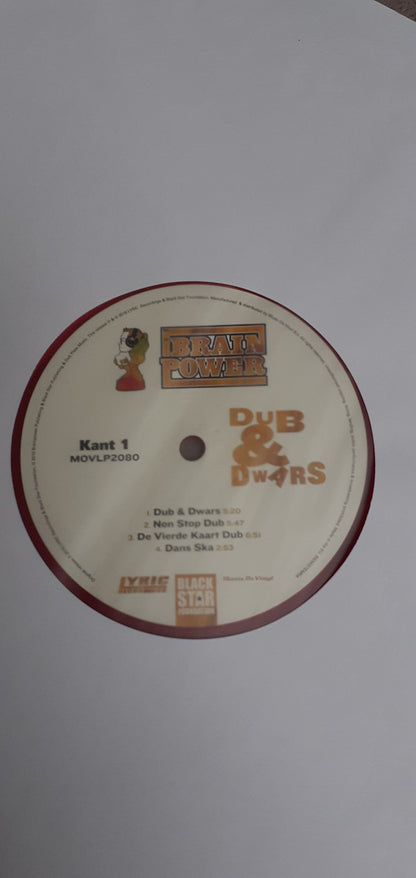 Brainpower : Dub & Dwars (12", EP, Ltd, Num, Red)