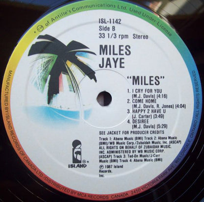 Miles Jaye : Miles (LP, Album)