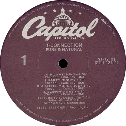 T-Connection : Pure & Natural (LP, Album)