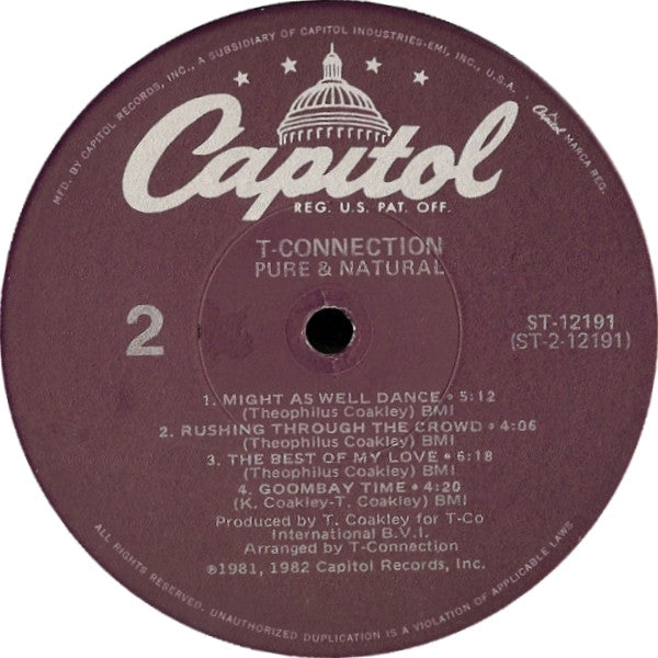 T-Connection : Pure & Natural (LP, Album)