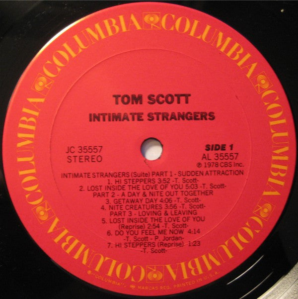 Tom Scott : Intimate Strangers (LP, Album, Ter)