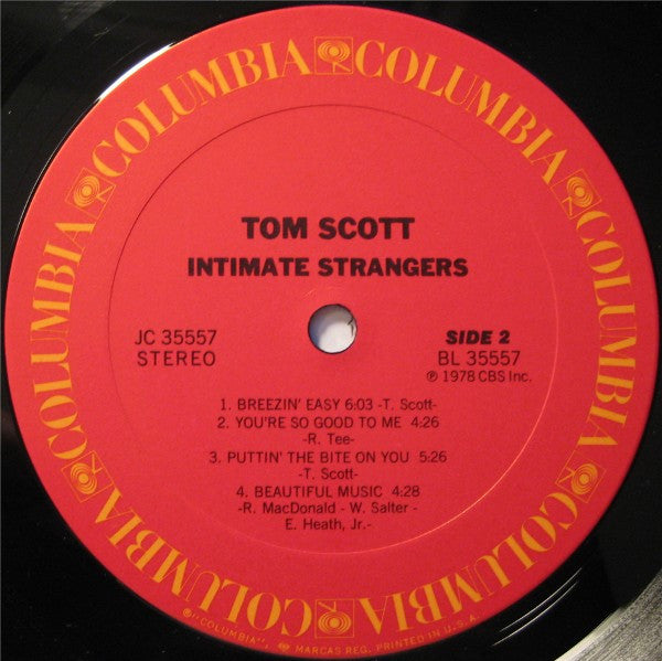 Tom Scott : Intimate Strangers (LP, Album, Ter)