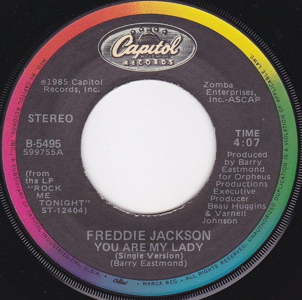 Freddie Jackson : You Are My Lady (7", Single)