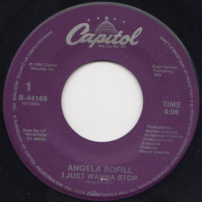 Angela Bofill : I Just Wanna Stop (7", Single)