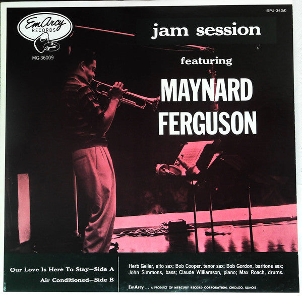 Maynard Ferguson : Jam Session Featuring Maynard Ferguson (LP, Album, Mono, Promo, RE)