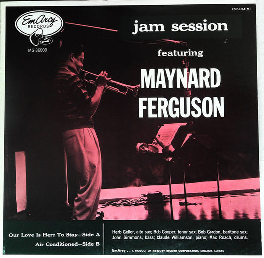 Maynard Ferguson : Jam Session Featuring Maynard Ferguson (LP, Album, Mono, Promo, RE)